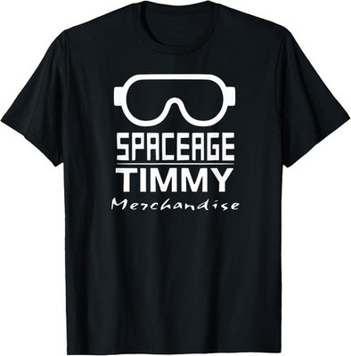 Retro Space Boy Goggles Sci Fi Funny Name Timmy T-Shirt Vintage Humor Art Style