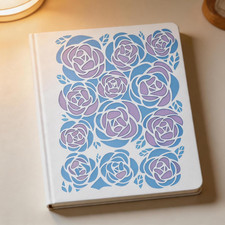 A4 Reusable Rose Bouquet Stencil for Painting