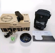 WOSODA TRAIL CAMERA G200 Battery Powered Removable SD Monitoring Hunting Black
