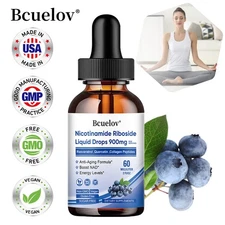 Nicotinamide Riboside Liquid Drops NAD Resveratrol For Anti-Aging Skin Brain