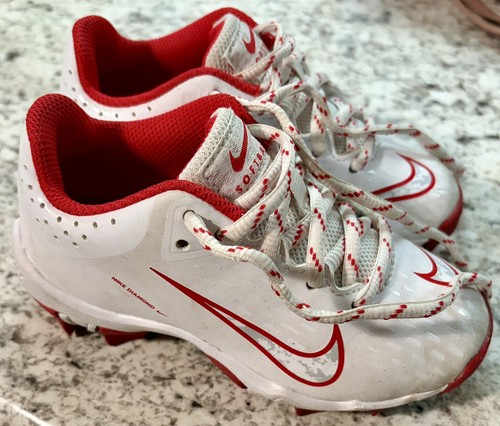 Nike Kids HyperDiamond 4 Fastflex Softball/Tball Cleats Size 10c Little Kids EUC
