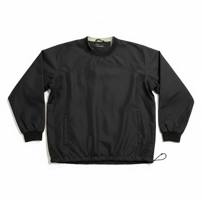 Greg Norman Windbreaker Jacket Mens Large Black Lightweight Golf Pullover Coat