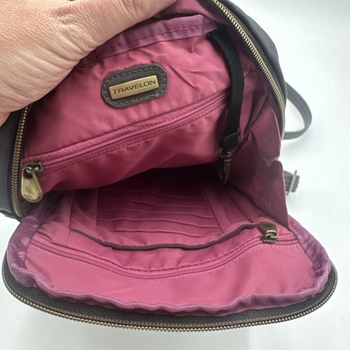 Travelon Crossbody Anti Theft Bag Gray See Details - Picture 12 of 18