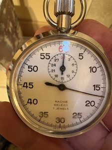 Racine Select 7 Jewels Swiss Made Stopwatch Vintage
