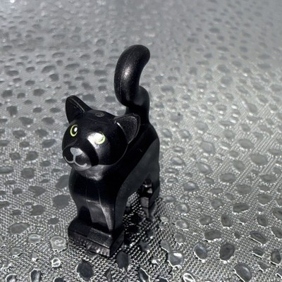 LEGO Black Cat Minifigure Animal Yellow Eyes Gray Mouth NEW 2025 Halloween BAM