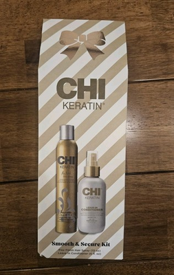 #ad CHI Keratin Hair Spray And Leave In Conditioner Sets $24.99