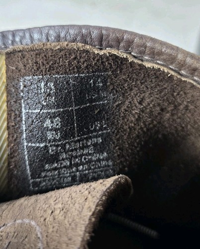Doc Martens RONNIE BOOT Stitched Logo, Air Cushion Men’s 14 USA HTF Brown Rare - Picture 14 of 14