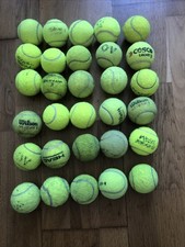 🎾 30 Used Tennis Balls For Dogs. All Branded Balls, Slazenger, Head, Dunlop, Et