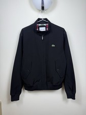 Lacoste Black Harrington Jacket | Water Repellent | Classic Bomber | Size S/M