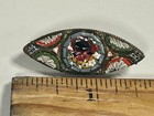 Vintage Italian Micro Mosaic Millefiori Pin Brooch . Signed ITALY — photo 4