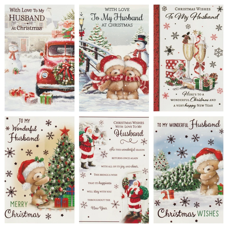 NEXT CHAPTER / POPPY HILL Husband Christmas Card ~To My Very Special Husband ~ Various Designs