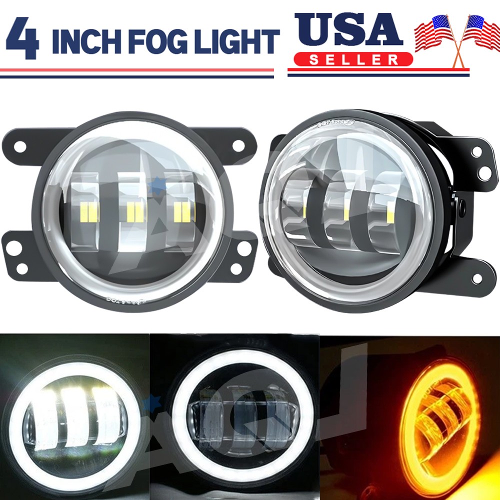 Pair LED Bumper Fog Light Driving Lamps For Dodge Charger 2011-2014
