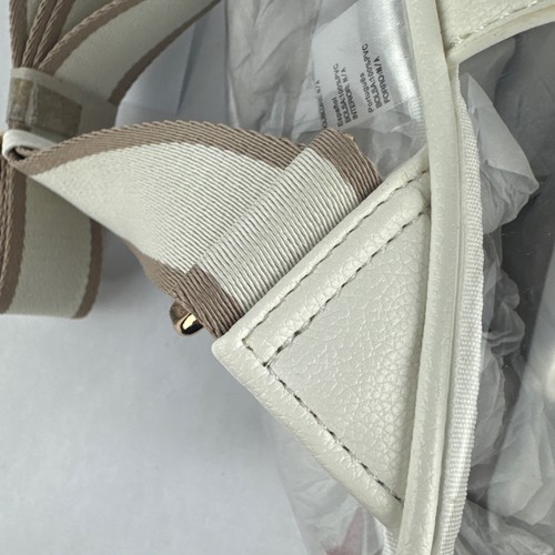 Malibu Skye Crossbody Bag Clear With White Trim Tan Strap NEW Stadium - Picture 8 of 14
