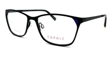 NEW ESPRIT ET17488 538 BLACK AUTHENTIC EYEGLASSES 52-16-135