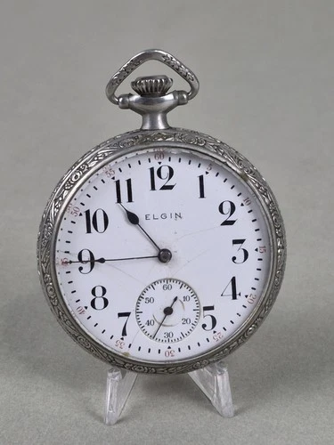 Fancy Antique ELGIN GRADE 291 Pocket Watch ca. 1921 16s 7j RUNS INTERMITTENT