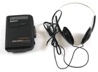 Vintage Black Sony WM-FX301 Walkman Cassette Player w/ MDR-013 Headphones