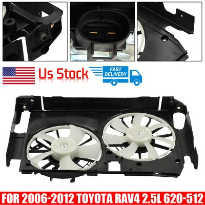 #ad #ad For 2006 2012 Toyota RAV4 2.4 2.5L Radiator Cooling Fan Direct Fit Quiet Durable $72.99