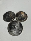 Lot of 3 1992 American Silver Eagle 1 oz .999 Fine Silver BU Coins