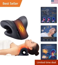 Neck Traction Pillow with 3 Temperature Settings for Tailored Relief