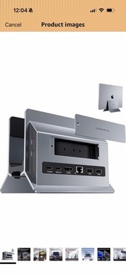 Vertical USB C Docking Station for MacBook Pro/Air, Support M.2 SSD Expansion...
