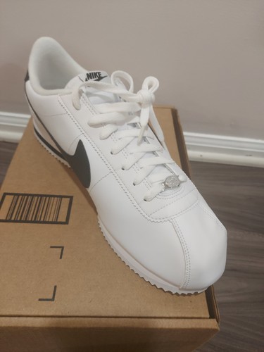 Men's Nike Cortez Basic Leather White Black Size 13 US- 819719-100 - Picture 5 of 8