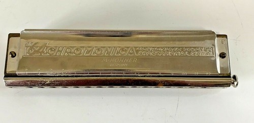 "SUPER 64 CHROMONICA" NO. 7582 IN "C" BY M. HOHNER & ORIGINAL BROWN STORAGE CASE - Picture 8 of 11