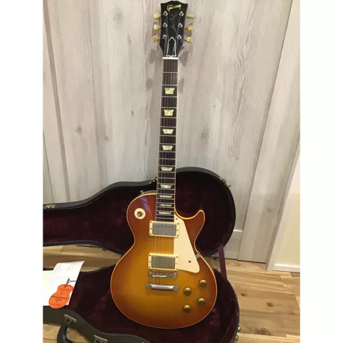 Electric Guitar Gibson Custom 1999 Les Paul 59 Plain Top Sunburst with Case
