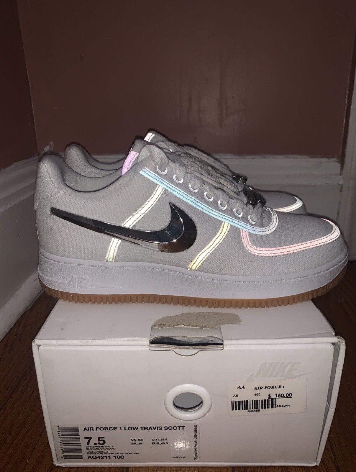 Travis Scott x Nike Air Force 1 Low Size 7.5