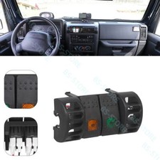For Jeep Wrangler Tj 1997-2006 Pillar Light Switch Pod Panel W 2x Rocker Switch For Jeep Wrangler Tj 1997-2006 Pillar Light Switch Pod Panel W 2x Rocker Switch