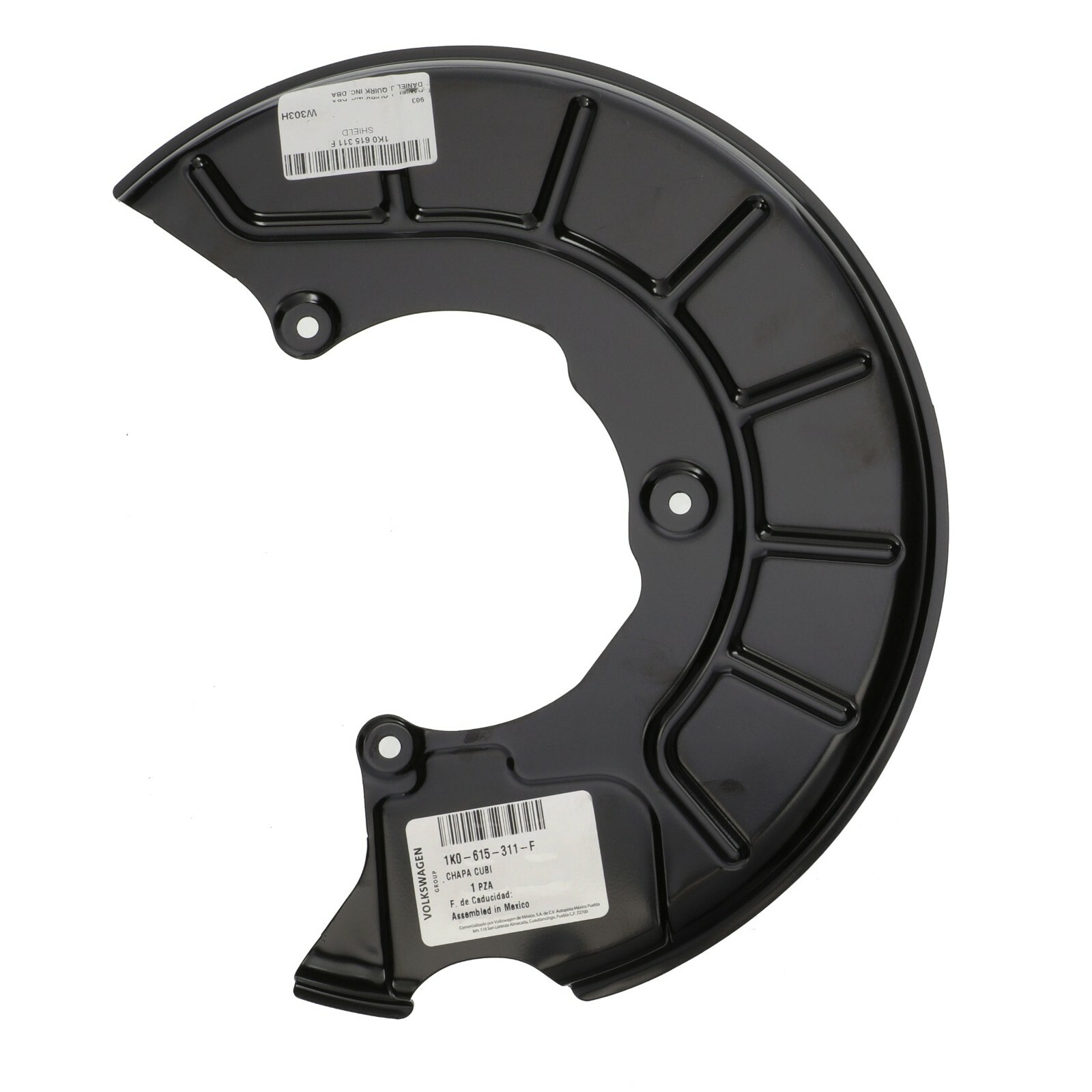 OEM NEW VW Volkswagen Left FRONT DRIVER SIDE Disc Brakes Dust Shield