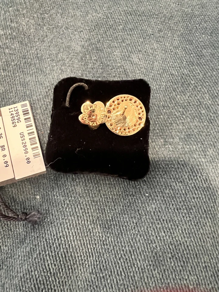 Pendiente mono semiprecioso Pasquale Bruni de oro amarillo de 18 quilates con diamantes de 0,09 quilates Foto 4 de 4