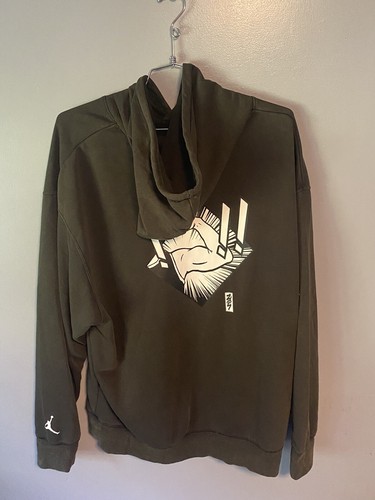 Nike Hoodie Green Zion Williamson Sweater Basketball Lets Dance Air Jordan XXL - Picture 2 of 6