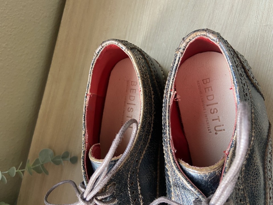 Bed Stu LITA Cobbler Series Distressed Oxford Wingtip Shoes Women's Sz