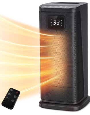 KopBeau Oscillating Indoor Space Heater Electric Portable w/Thermostat  1500W