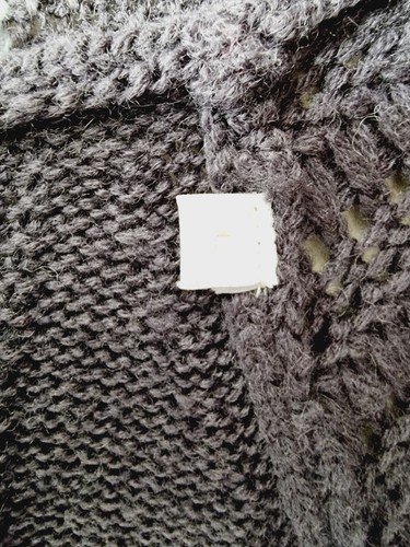 RIDLEY Grey Cap Sleeve Open Knit Vest Top SIZE LARGE wool cardi pullover - Bild 3 von 5