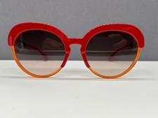 IC Berlin Sunglasses Woman Round Red Oval Large L XL Drama Queen NP:399  