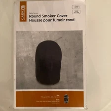 Round Smoker Cover 19” w x 39” h Classic Accessories Patio Series New in Box