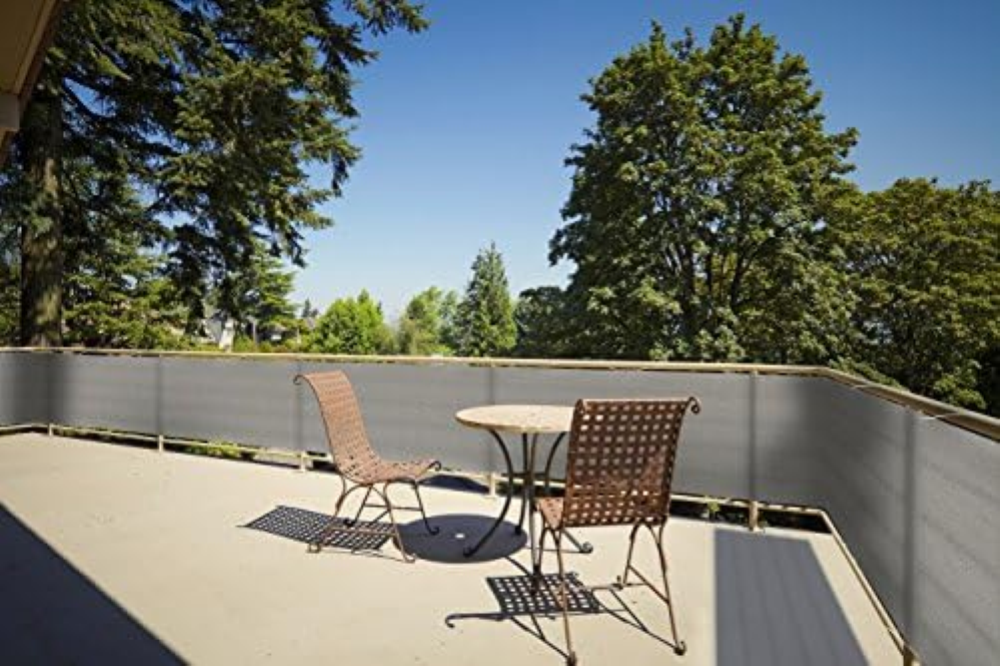 Floracord 12-90-50-14 HDPE Balkon Umrandung 0,9 x 5 m/con Accessori Pronto, Grig