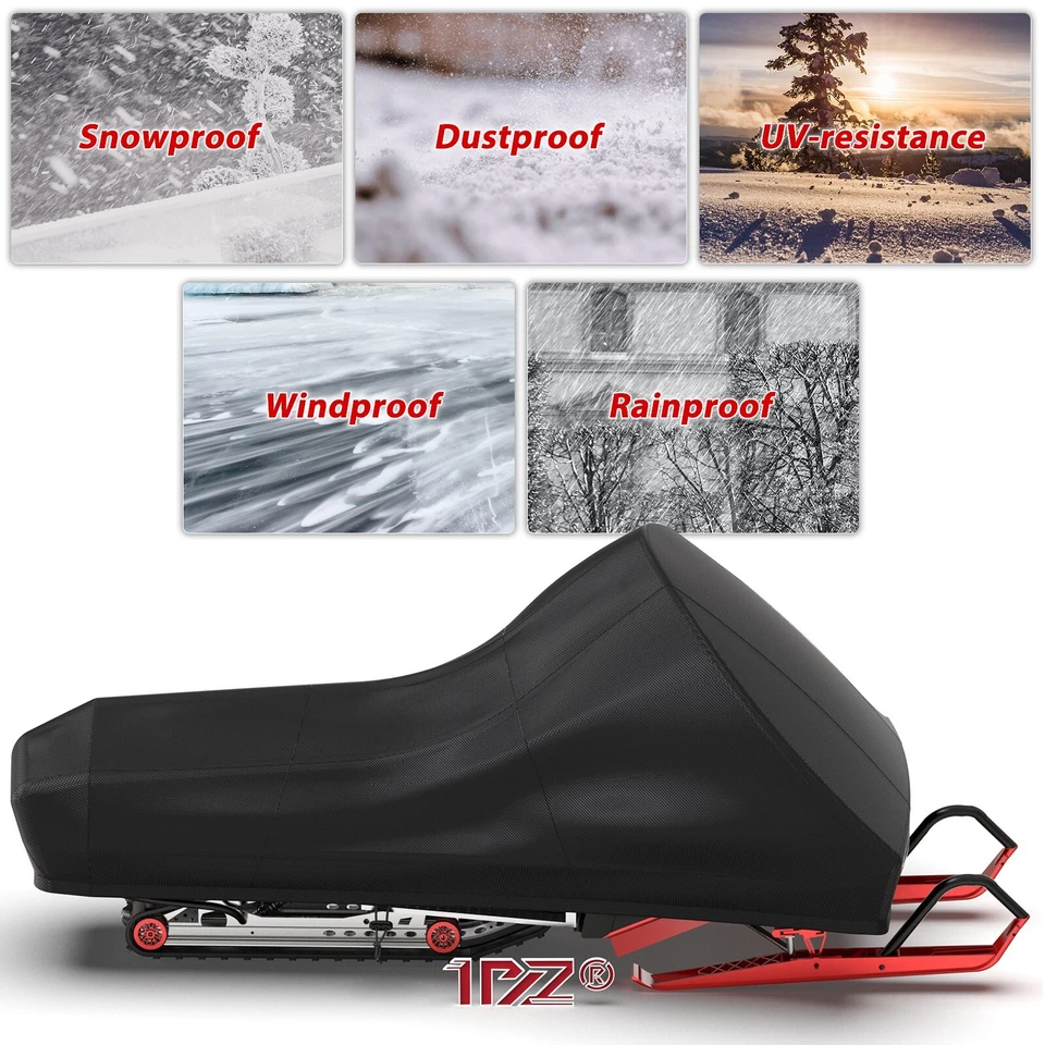 Snowmobile Cover For Arctic Cat Bearcat 340 440 550 570 660 2000 7000 Wildcat - Image 3 of 4