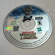 Monopoly Tycoon (PC, 2001) General Mills Promo Disc Only