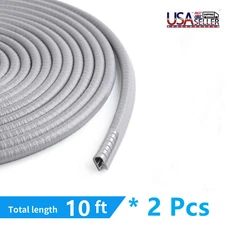 20Ft Car Door Trim Edge Strip Lock Guard Moulding Rubber Seal Protector U Shape