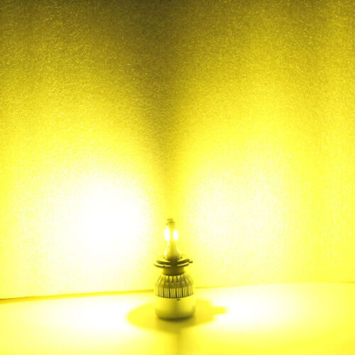 SUPER YELLOW 9012 LED Headlight Conversion Kit HID xentec 3000k Light Bulbs 3K - Picture 2 of 4