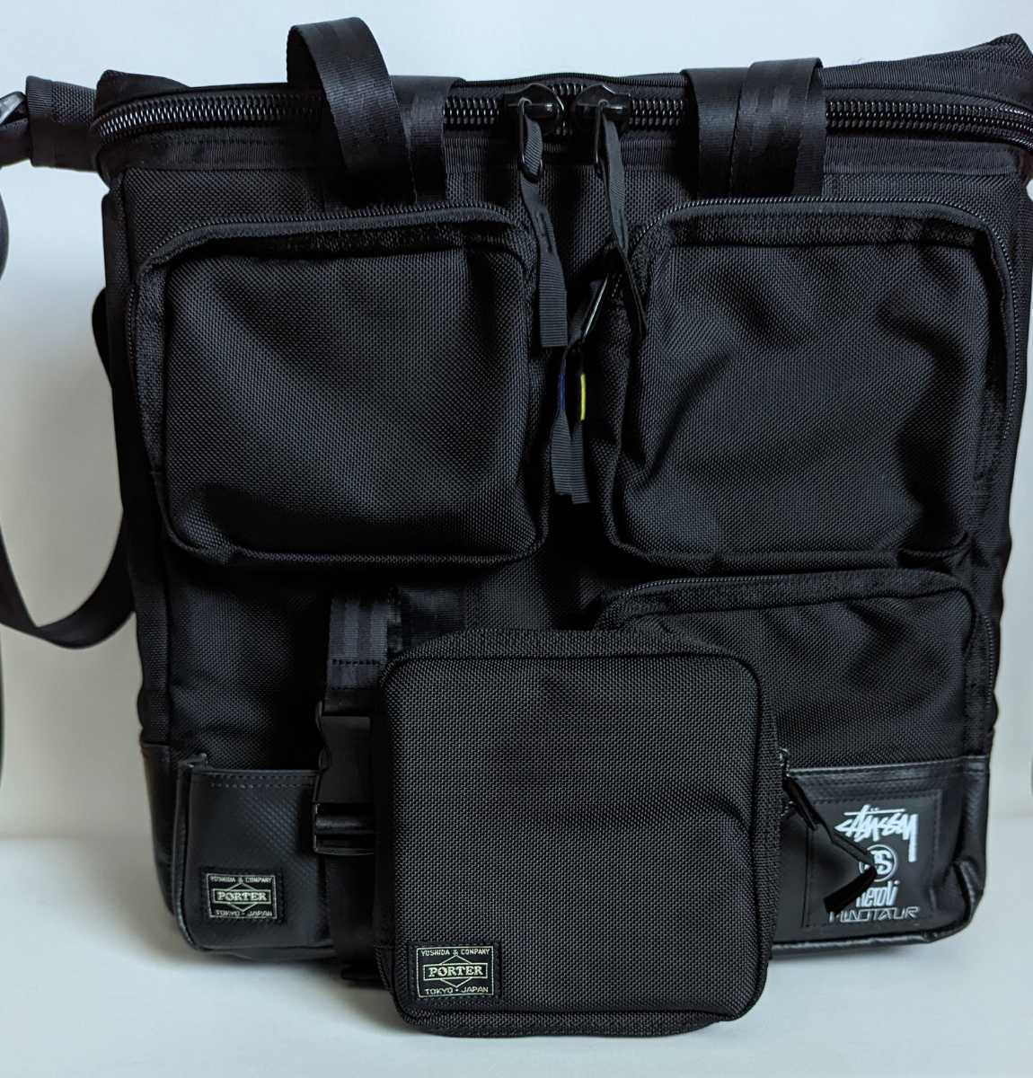 Porter x Stussy 3-Way Record Bag Backpack Good Condition Porter x Stussy 3-Way Record Bag Backpack Good Condition