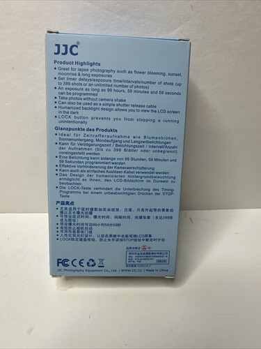 JJC LCD Timer Remote Control for Nikon D5 D4 D4s D3 D3s D2H D2X D2Xs D1 as MC-36 - Picture 4 of 8