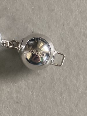 Misaki simulated metallic/stainless steel Covered Pearl beaded