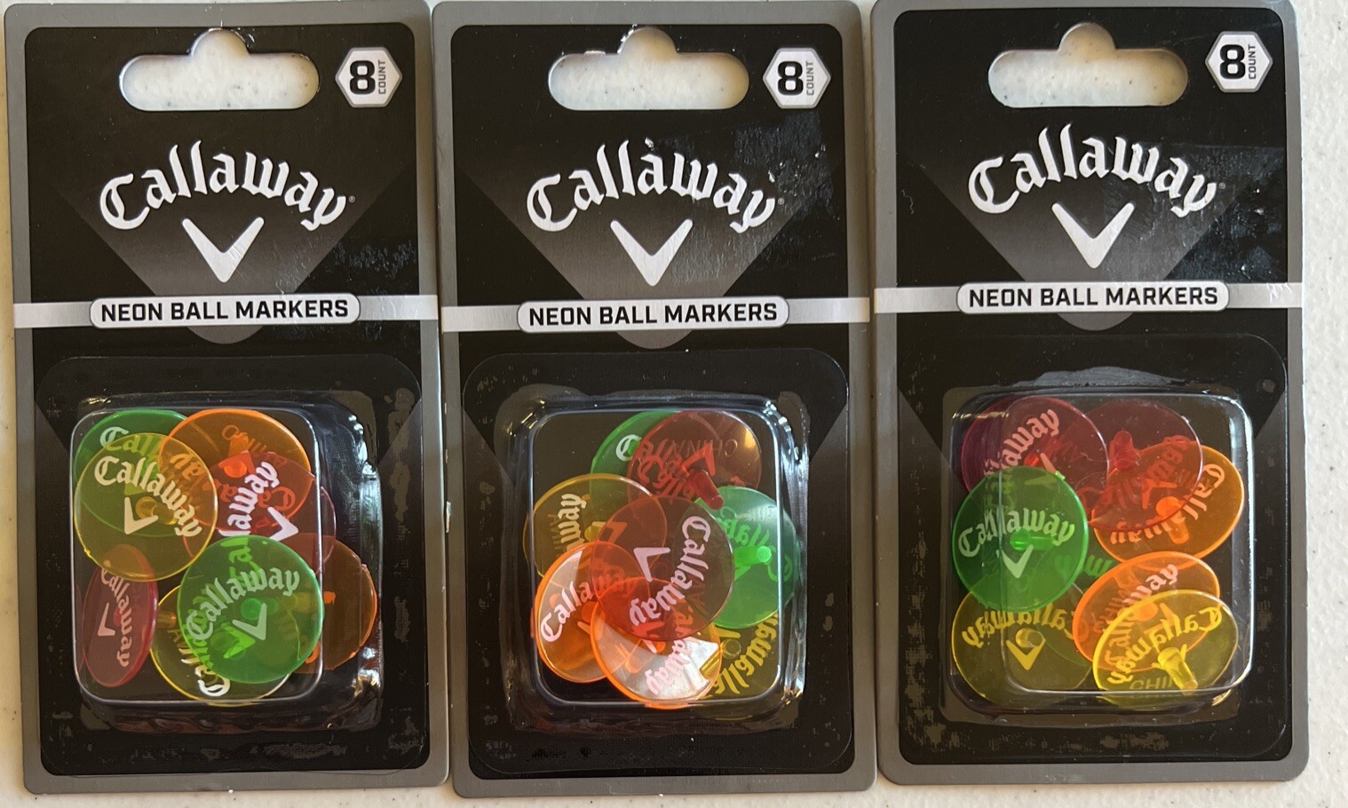 Markers 8 Packs Multicolor Pga Golfing New