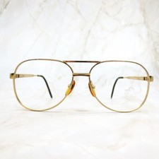 Vintage Marcolin 974-GE Marchon Eyeglasses Frame Unisex Polished Gold 56-15
