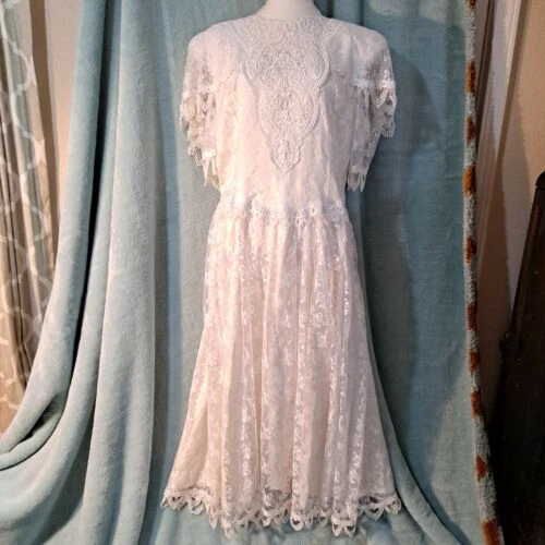 Jessica McClintock 1970s Ropa, Calzado y Accesorios Vintage