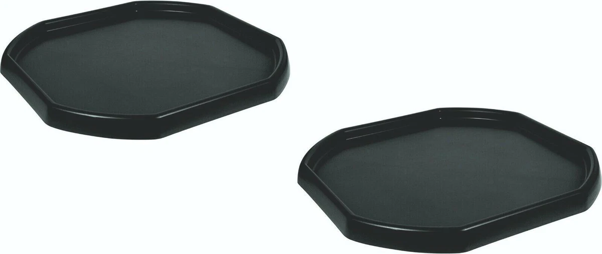 2 x Small Plastic Tuff Tray 70cm Stand Children Messy Play Black