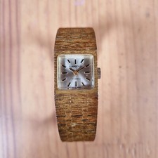 Vintage Eurastyle 17 Jewels Incabloc Swiss Made Gold Armband Uhr funktioniert nicht 